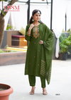 Gungun By Ossm Viscose Embroidery Wholesale Kurti With Bottom Dupatta In India